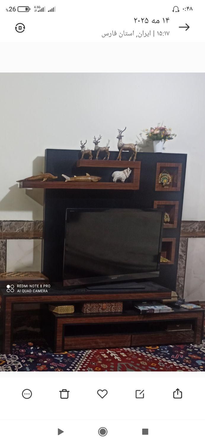 میز تلوزیون سفارشی ساخت ام دی اف های گلاس دوتیکه|میز تلویزیون|شیراز, تندگویان|دیوار