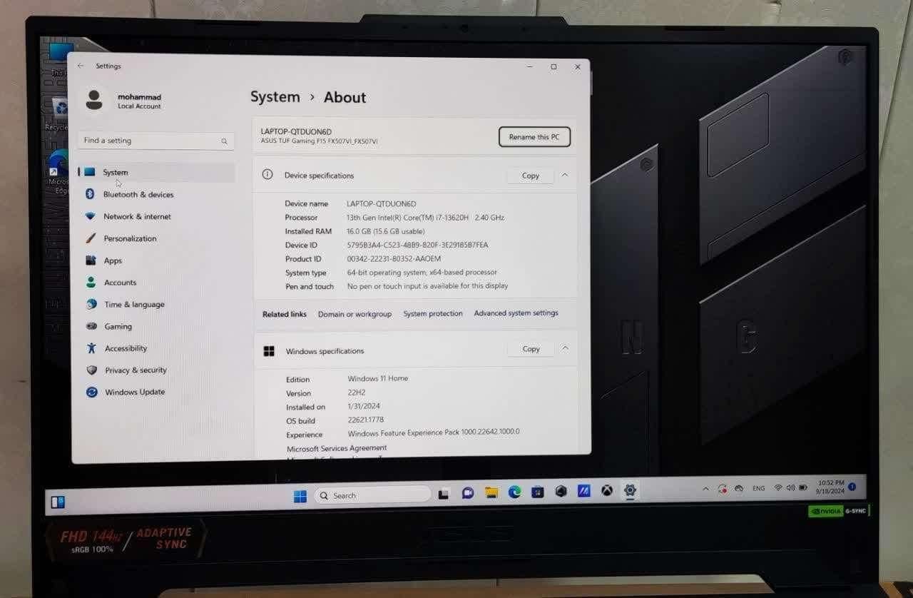 لپتاپ i7 نسل13 با گرافیکRTX4070|رایانه همراه|تهران, سعادت‌آباد|دیوار