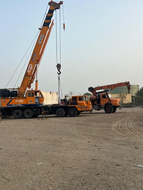 جرثقیل کفی دار و سنگین دکل بلند با اکیپ مجرب|خدمات حمل و نقل|چابهار, |دیوار