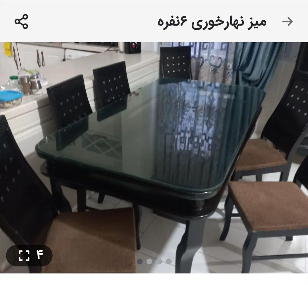 میز نهارخوری ۶ نفره|میز و صندلی غذاخوری|تهران, تهرانسر شرقی|دیوار