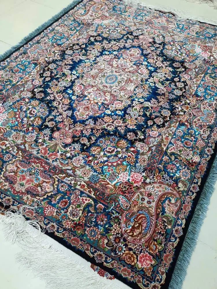 جفت 3 متری تبریز سالاری باغ بهشت 90% ابریشم شرایطی|فرش|کرج, عظیمیه|دیوار