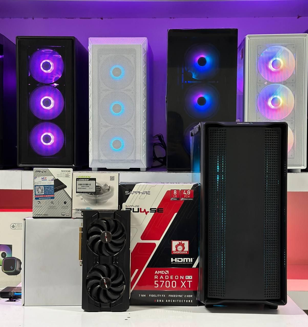 کیس گیمینگ حرفه ای RX5700XT نسل 12 رم 16Gb|رایانه رومیزی|مشهد, فلسطین|دیوار