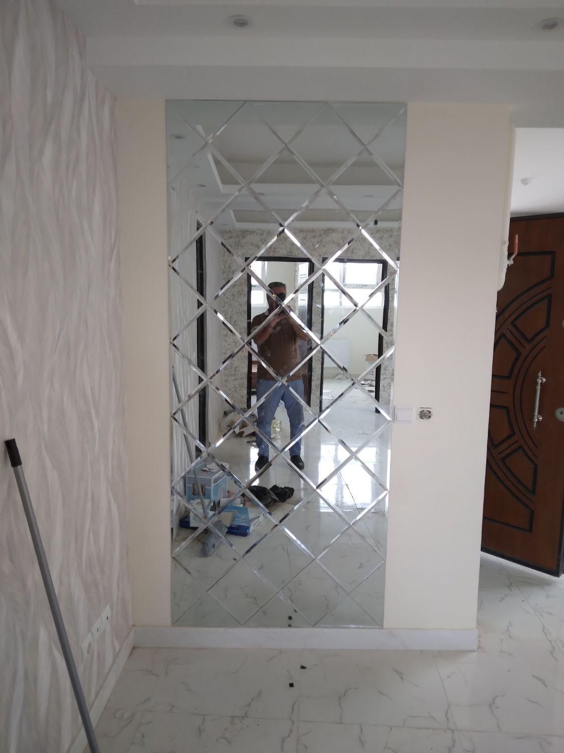 خدمات شیشه بری و اینه پازل|خدمات پیشه و مهارت|باسمنج, |دیوار