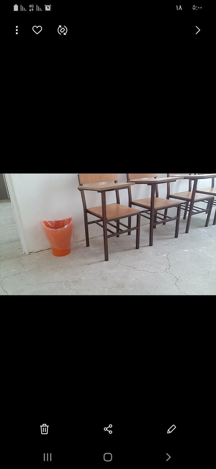 صندلی دانشجویی به تعداد زیاد کاملا نو تمیز|صندلی و نیمکت|کرج, برغان|دیوار