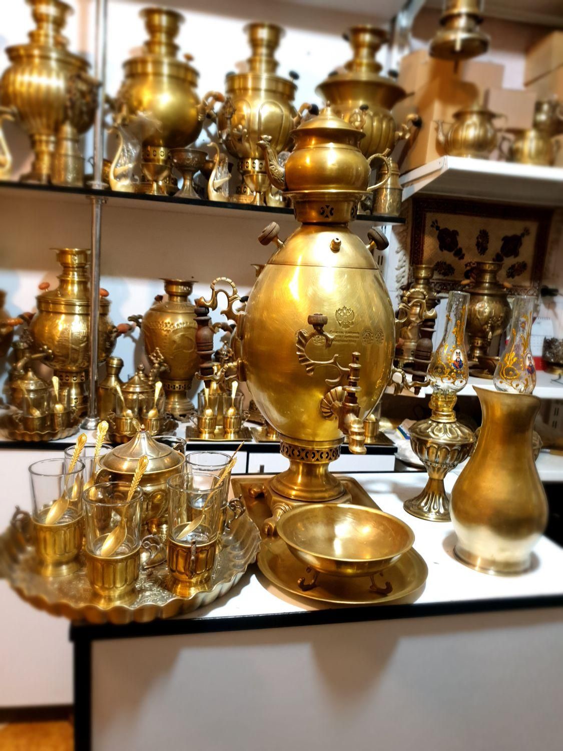 xb استیل برنجی  zxtryمسی گازی زغالی ذغالی سماور|صنایع دستی و سایر لوازم تزئینی|اصفهان, دستگرده|دیوار