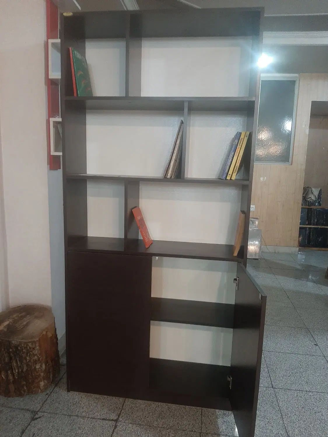 کتابخانه درب دار30×90×190|کتابخانه، شلف، قفسه‌های دیواری|تهران, اوقاف|دیوار
