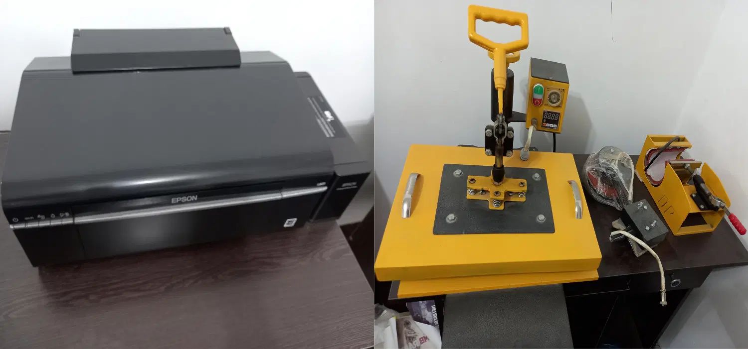 پرینتر Epson L805 و دستگاه سابلیمیشن چند کاره عالی|پرینتر، اسکنر، کپی، فکس|کیاشهر, |دیوار