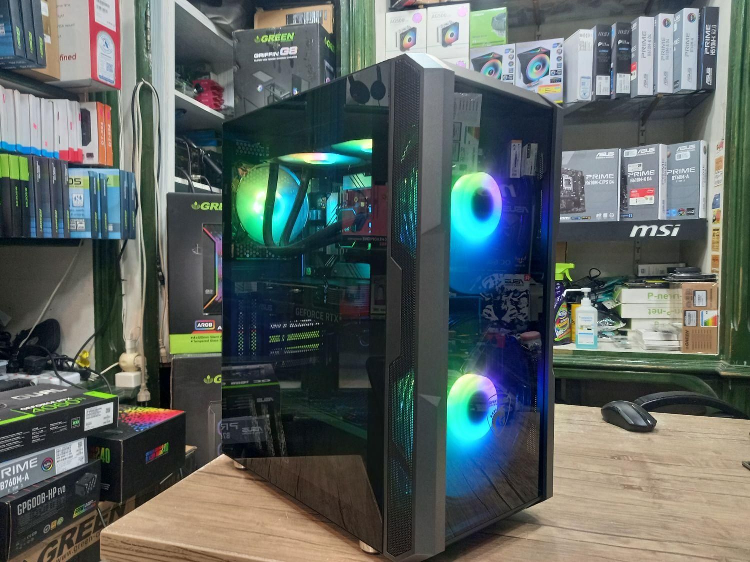 کیس گیم با گرافیک 4060TI 16G|رایانه رومیزی|رشت, حاجی آباد|دیوار