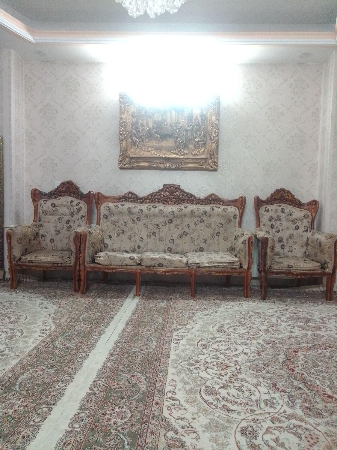 مبل سلطنتی استیل 7نفره|مبلمان خانگی و میز عسلی|گلستان (تهران), |دیوار