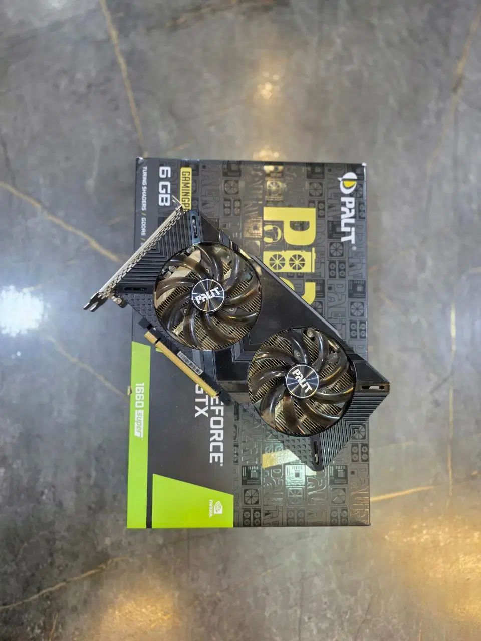 کارت گرافیک 1660SUPER 6GB PALIT با کارتن ومهلت تست|قطعات و لوازم جانبی رایانه|مشهد, راهنمایی|دیوار