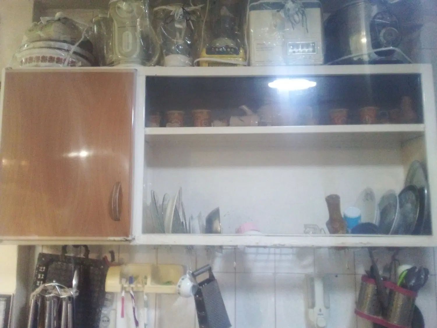 کابینت فلزی سه درکارکرده بالا طول ۱۴۷وپایین ۱۳۲|مصالح و تجهیزات ساختمان|مشهد, مهدی آباد|دیوار