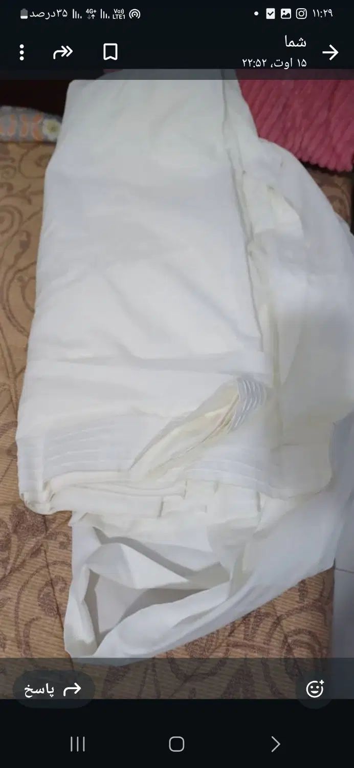 یک آستری ویک پرده اتاق خواب دوخته شده برای فروش|پرده، رانر، رومیزی|بندر ماهشهر, |دیوار