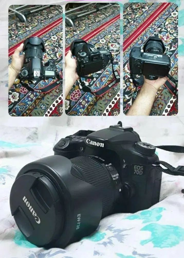 دوربین Canon 70d + lenz 18-135 stm|دوربین عکاسی و فیلم‌برداری|اصفهان, ملاصدرا|دیوار