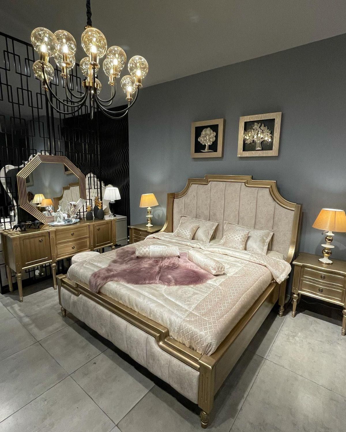 سرویس خواب|تخت و سرویس خواب|آق قلا, |دیوار