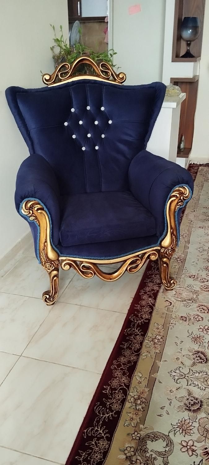 مبلمان سلطنتی ۹ نفره|مبلمان خانگی و میز عسلی|محمدیه-قزوین, |دیوار