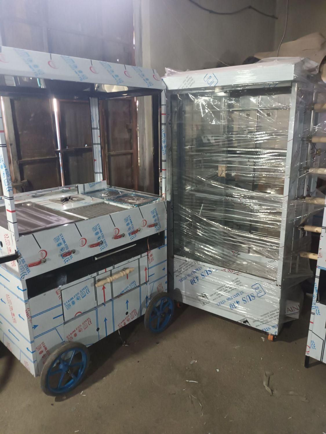 فر جوج جوجه ساز گردان۶ استیل دینام دنده ای صنعتی*|کافیشاپ و رستوران|کرمان, |دیوار