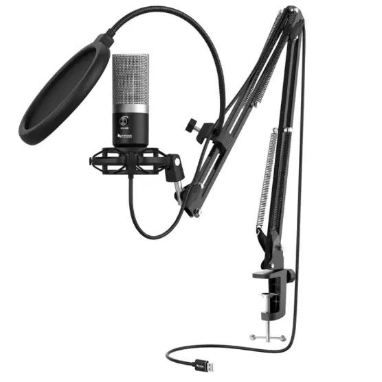 میکروفن کندانسر کاندنسر fifine t670 گیمینگ با جعبه|قطعات و لوازم جانبی رایانه|تهران, دریاچه شهدای خلیج فارس|دیوار