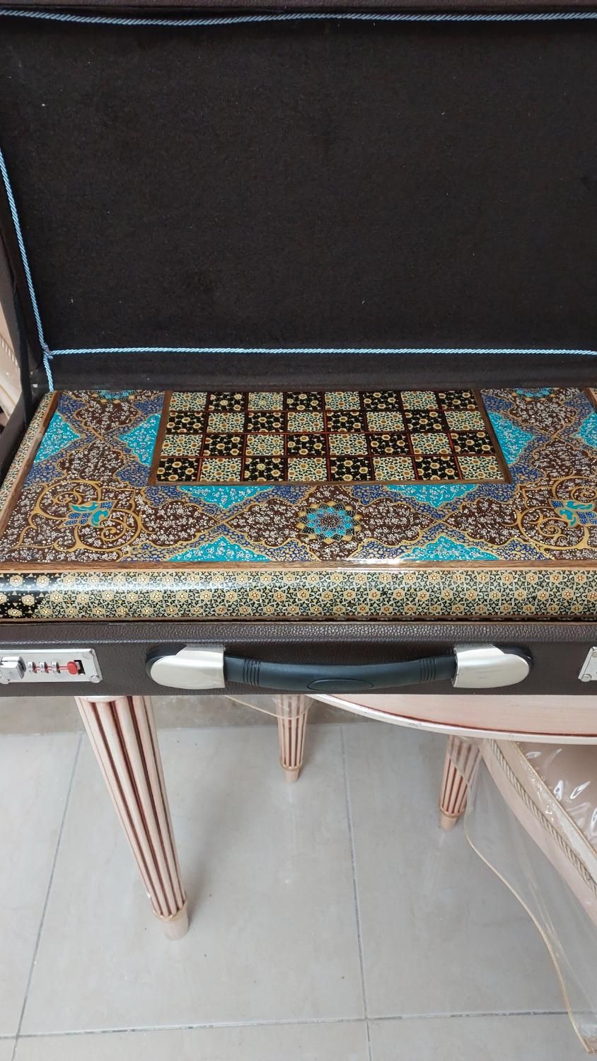 فروش یکعدد تخته نرد/شطرنج صنایع دستی(معرق/خاتم)|کلکسیون و سرگرمی|کرج, برغان|دیوار