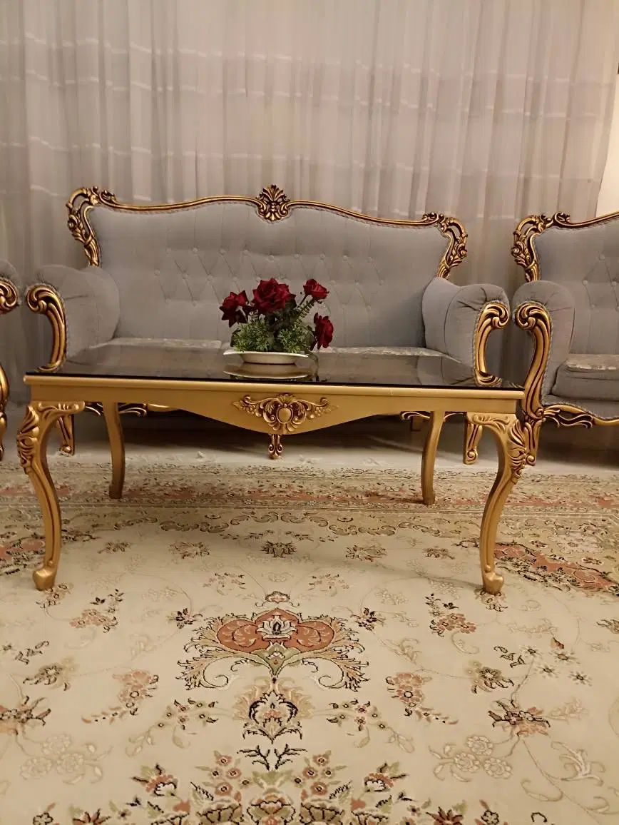 مبلمان استیل 7نفره|مبلمان خانگی و میز عسلی|کرج, شهرک اوج|دیوار