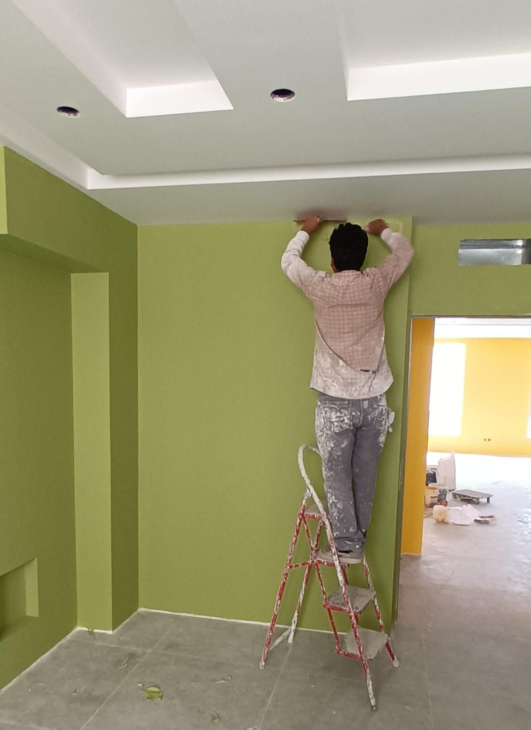 گروه نقاشی ساختمان رنگین کمان|خدمات پیشه و مهارت|اراک, |دیوار