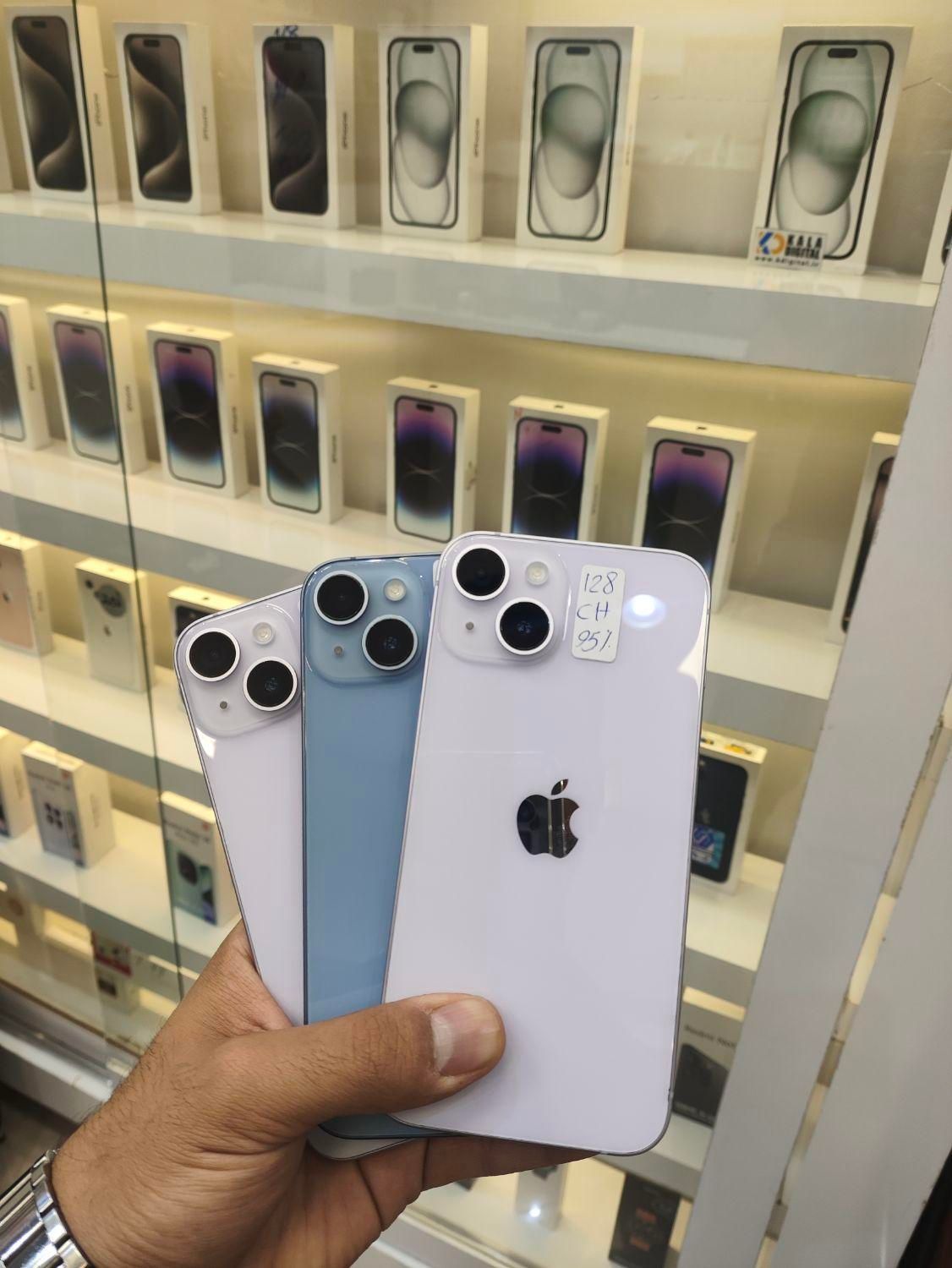 اپل iphone 14 ۱۲۸ دوسیم بنفش و آبی|موبایل|مشهد, کلاهدوز|دیوار