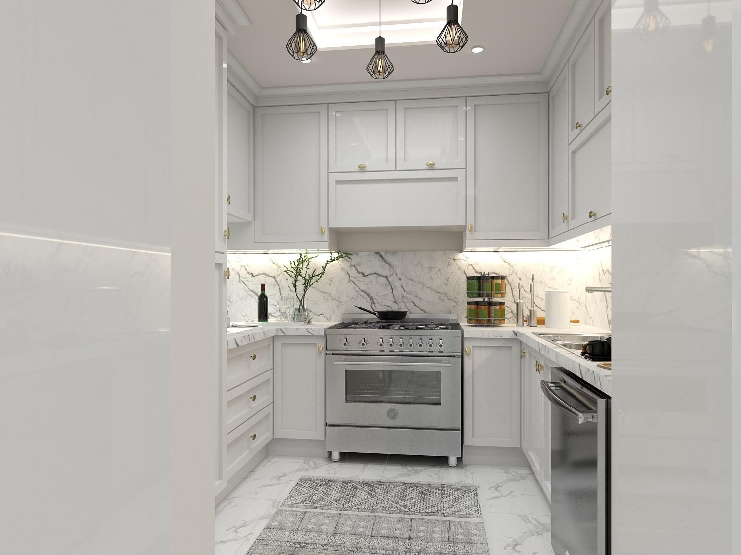 کابینت نئوکلاسیک رنگ پولیشی مات|مصالح و تجهیزات ساختمان|شاهینشهر, شهرک هشت بهشت|دیوار