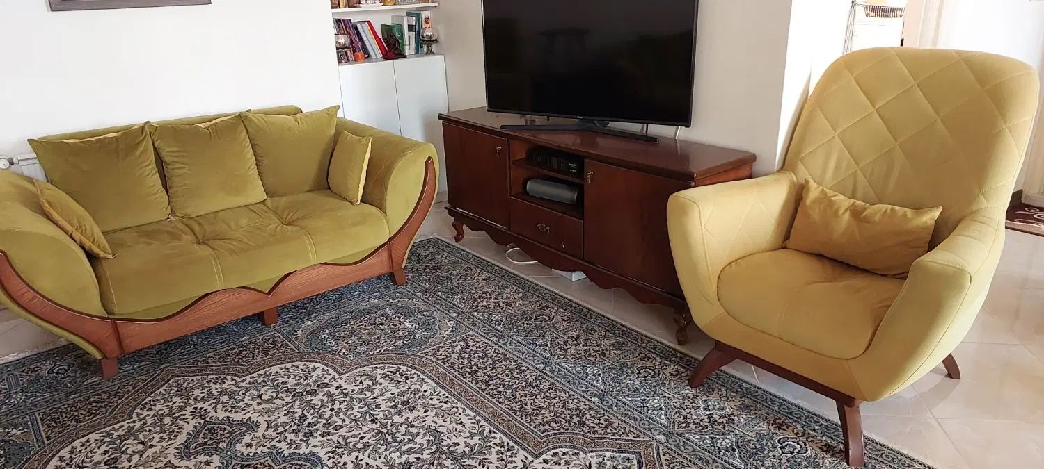ست مبلمان راحتی ۷ نفره به همراه ناهارخوری ۶ نفره|مبلمان خانگی و میز عسلی|تهران, شهران شمالی|دیوار