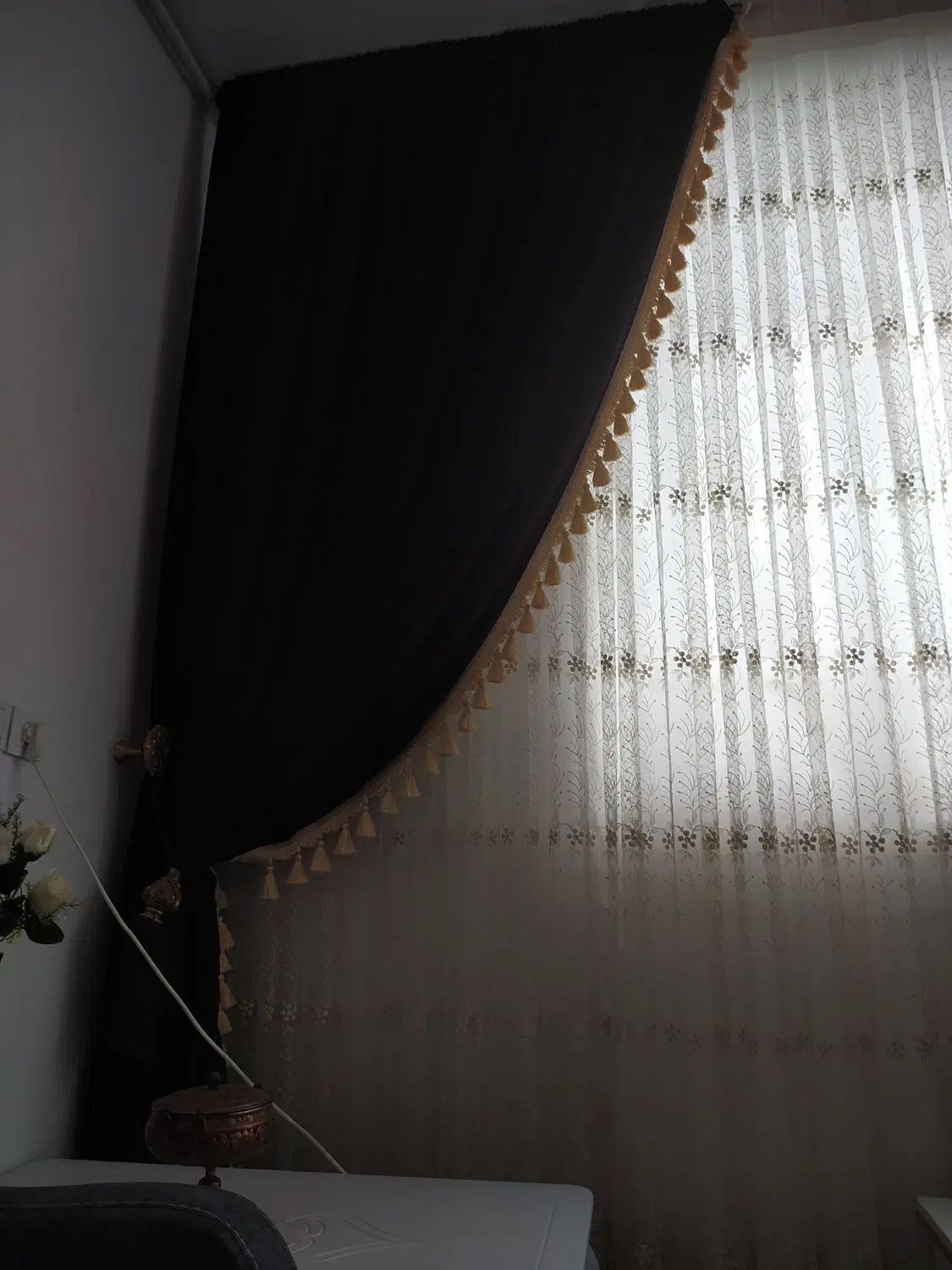 یالان‌پرده‌قهوه‌ای‌سوخته‌‌سالم‌وجنس‌عالی‌مخمل‌اصل|پرده، رانر، رومیزی|سبزوار, جهاد کشاورزی|دیوار