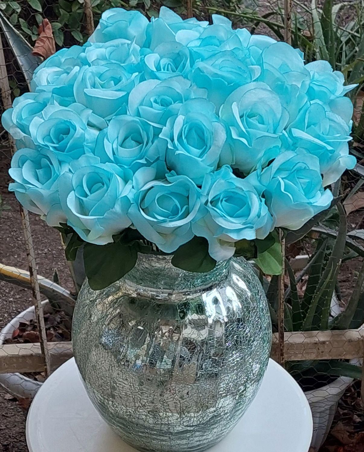 *گل رز باکارا شاخه ای پارچه ای قابل شستشو*|گل مصنوعی|قرچک, |دیوار