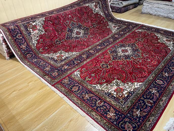 فرش جفت ۶ متری تبریز طرح کرمان قلم لاکی|فرش|تهران, سلسبیل جنوبی|دیوار