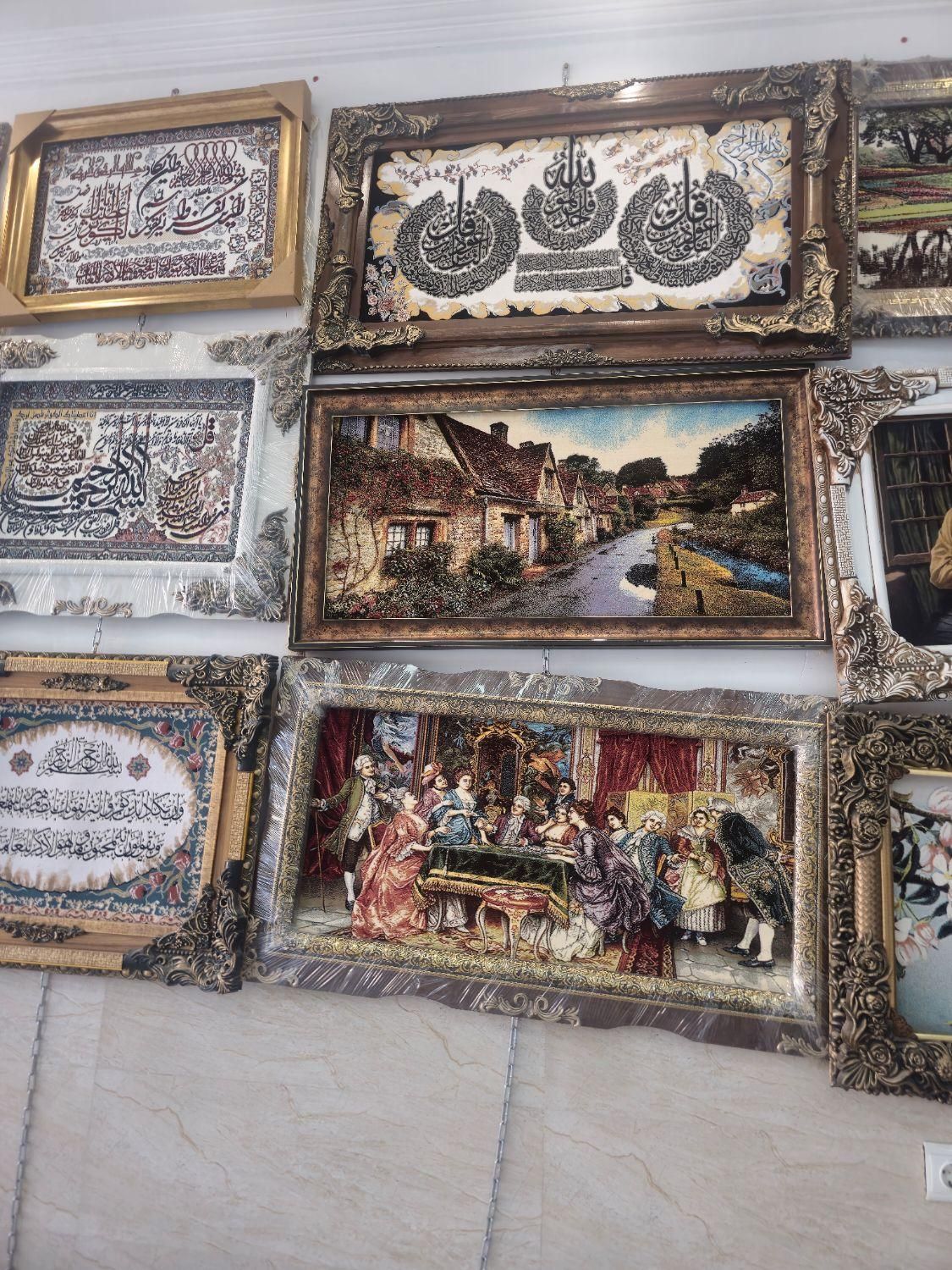 انواع تابلو فرش آیه منظره وچهره|تابلو فرش|ارومیه, |دیوار