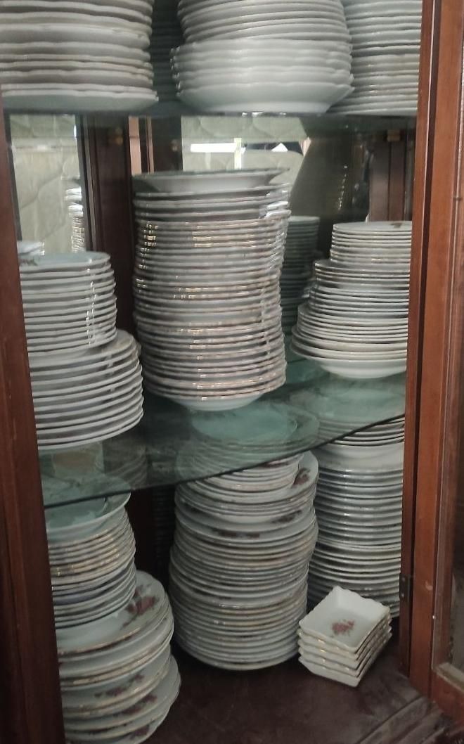 حدود ۵۰ دست چینی گلسرخی تمیز ودرحد|کلکسیون اشیاء عتیقه|همدان, |دیوار