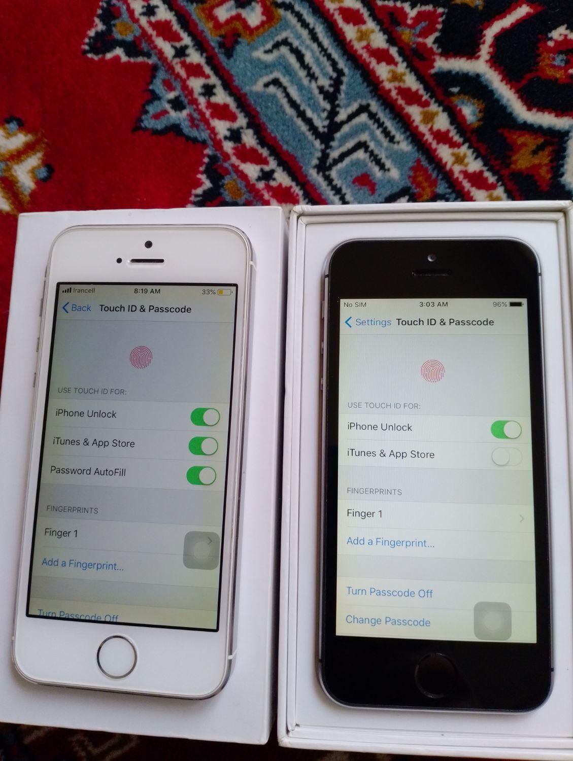 اپل iPhone 5s با حافظهٔ ۱۶ گیگابایت|موبایل|سنندج, |دیوار