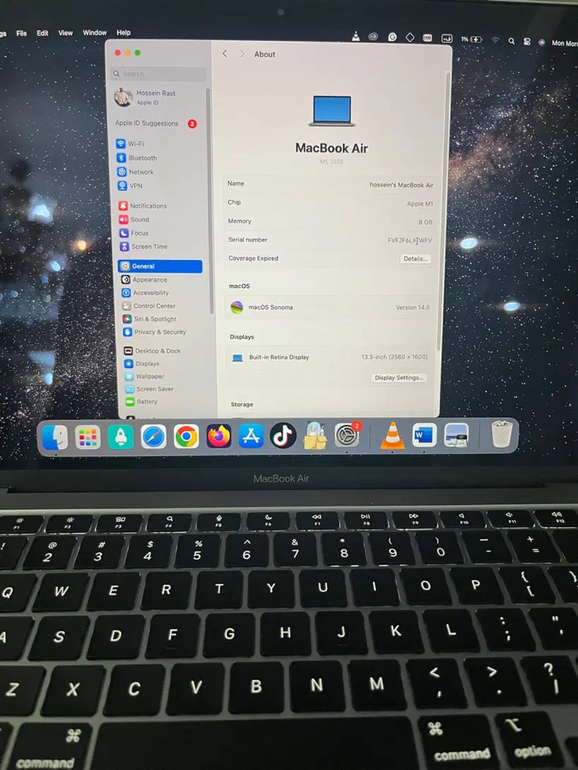فروش لپ تاپ macbook Air 2020 m1|رایانه همراه|مشهد, چهارچشمه|دیوار