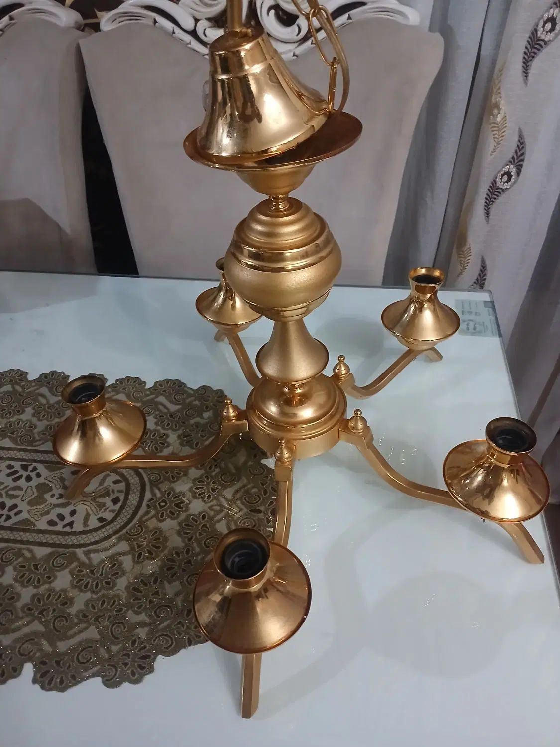 لوستر برنجی|لوستر و چراغ آویز|کرج, اسلام‌آباد|دیوار