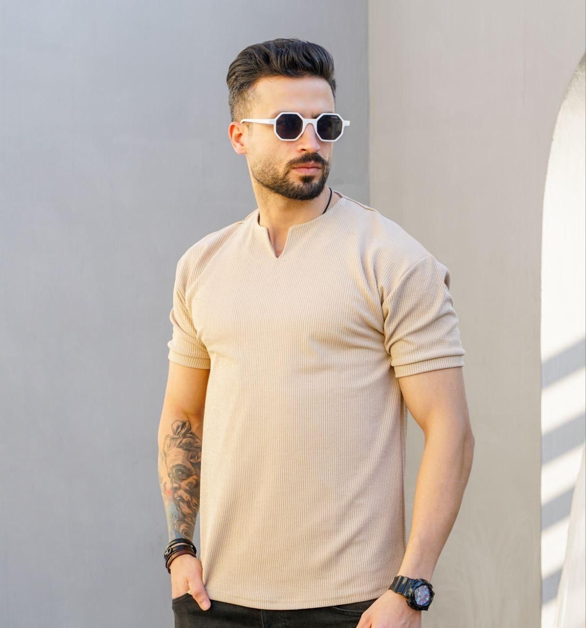 تیشرت یقه کوبایی در ۶ رنگ|لباس|میانه, |دیوار