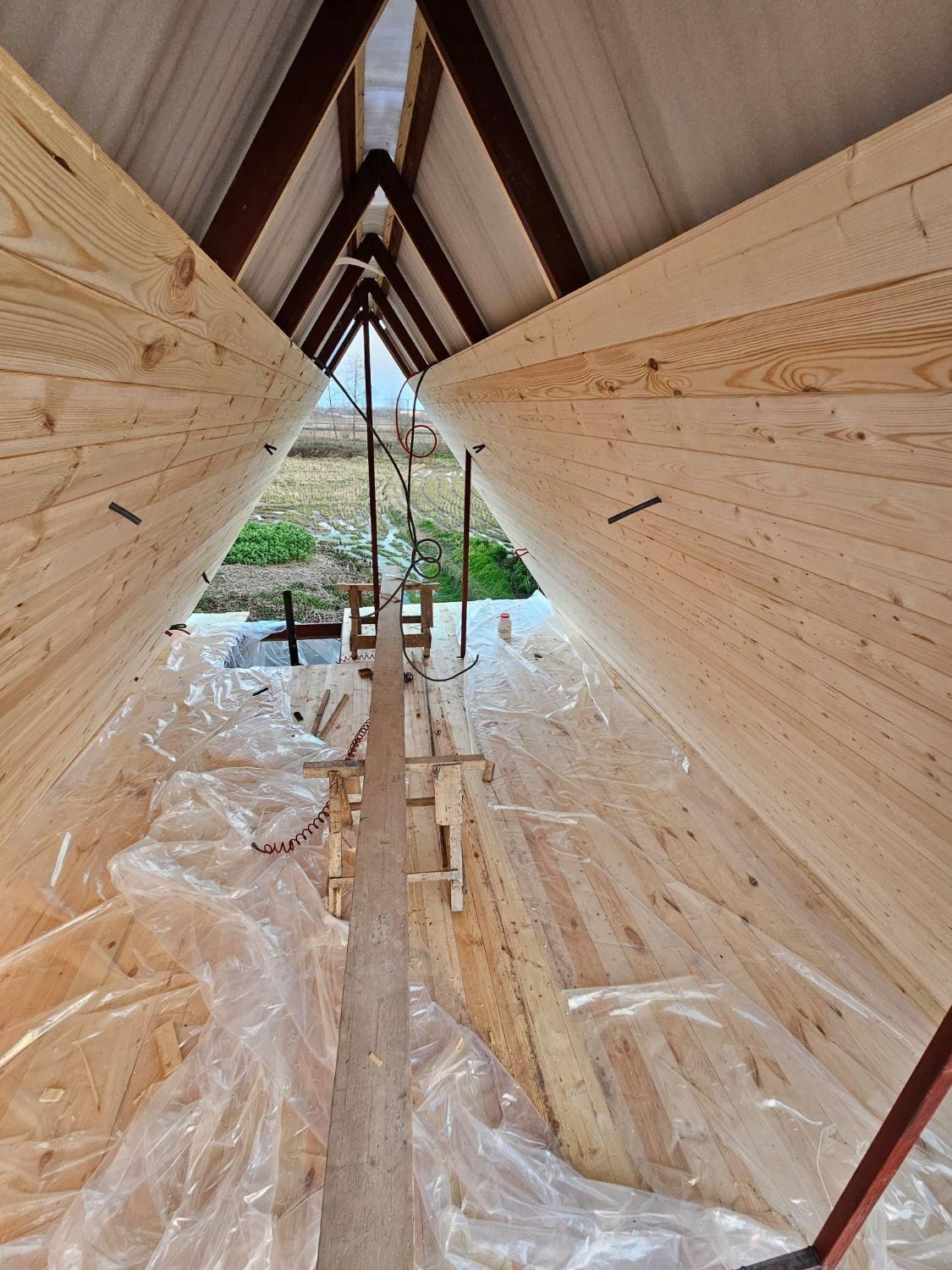 ساخت کلبه چوبی|خدمات پیشه و مهارت|لاهیجان, کوی خزر|دیوار