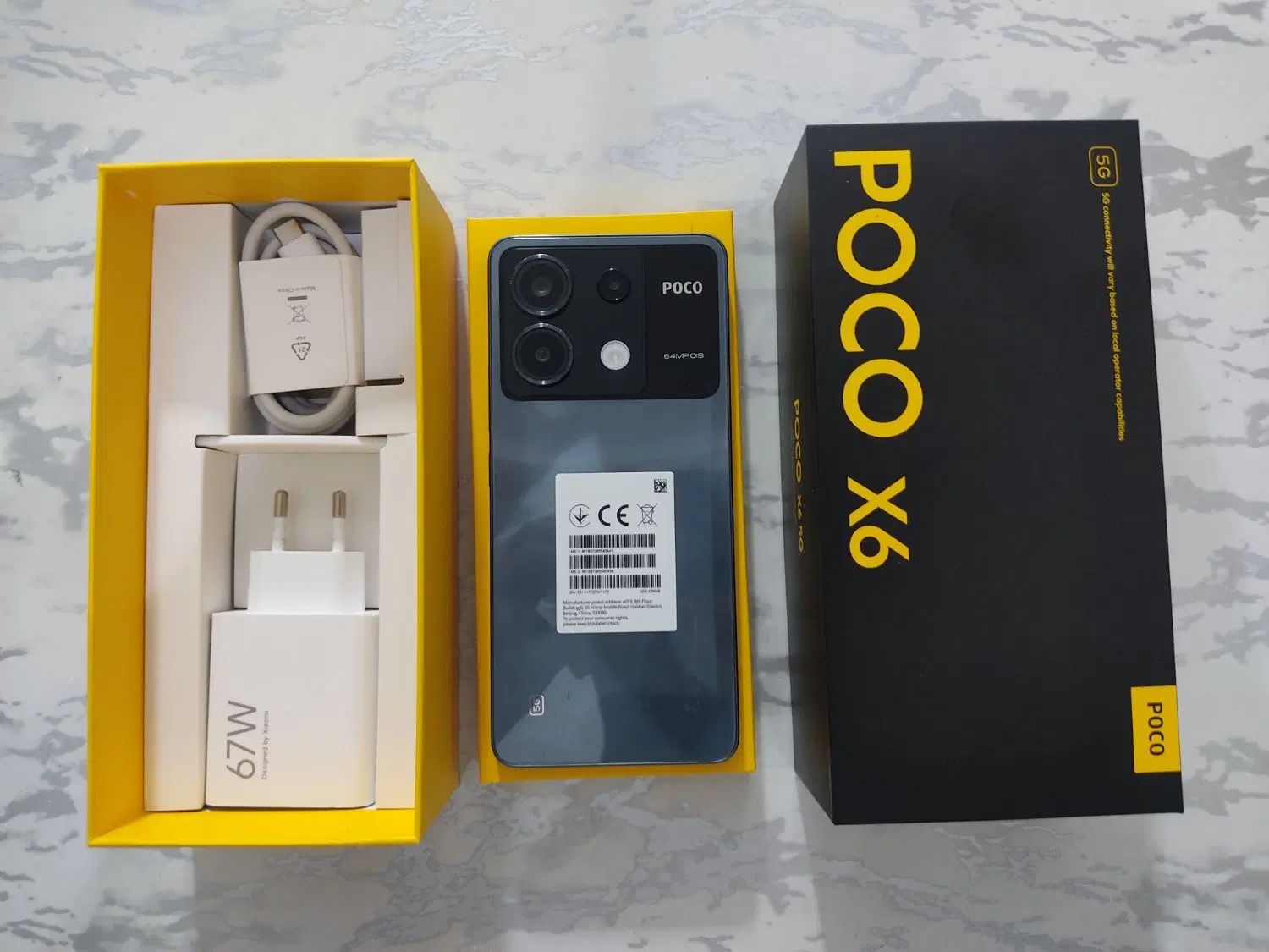 گوشی شیائومی Poco X6 5G درحدنو حافظهٔ 256 رام 12|موبایل|تهران, کیانشهر|دیوار
