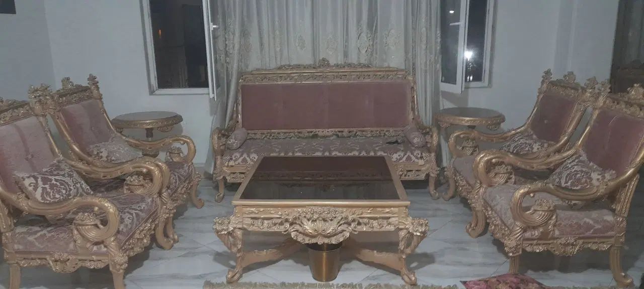 مبلمان ۹ نفره سلطنتی (استیل)|مبلمان خانگی و میز عسلی|تهران, تجریش|دیوار