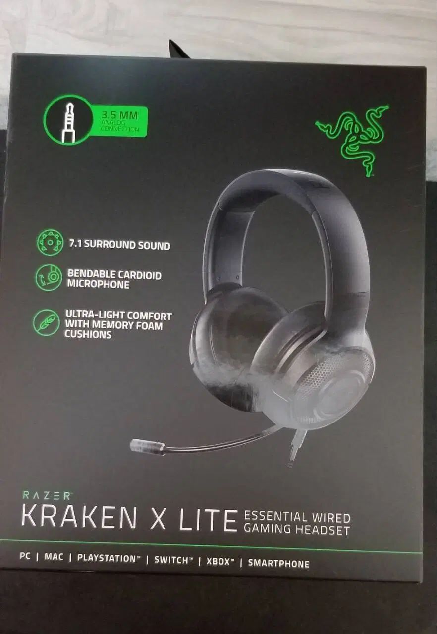 هدست گیمینگ ریزر مدل razer kraken x lite|قطعات و لوازم جانبی رایانه|تهران, اختیاریه|دیوار
