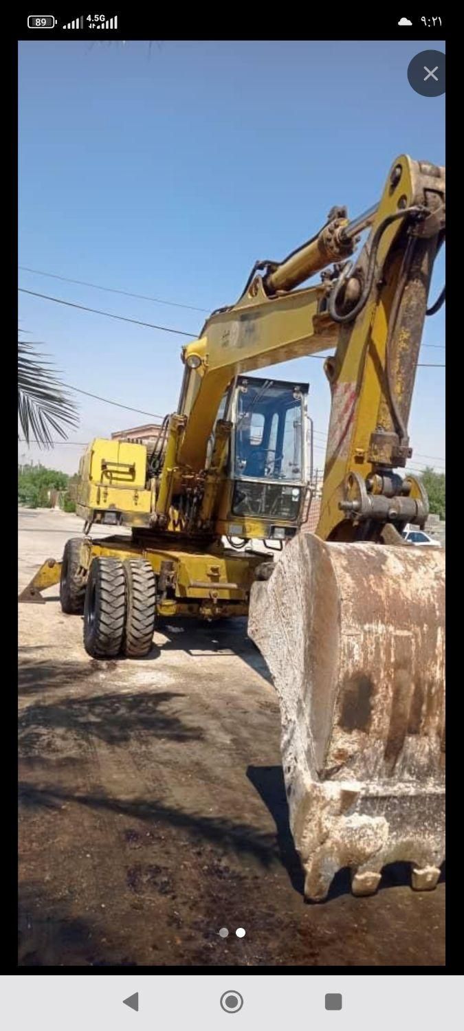 بیل مکانیکی لاستیکیHE100B|خودرو سنگین|امیدیه, |دیوار
