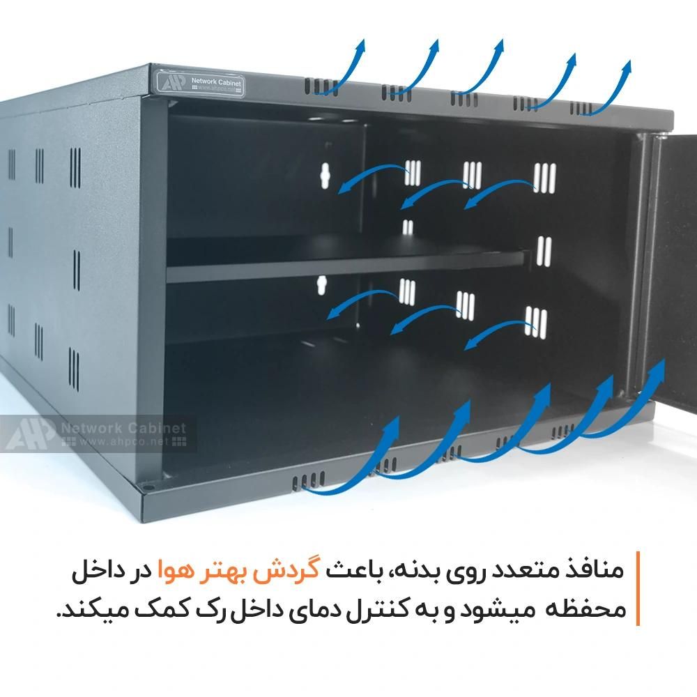رک دیواری 4 یونیت برند AHP|مودم و تجهیزات شبکه|نورآباد, |دیوار