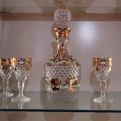 کریستال اصل بوهیما چک آبکاری طلا|ظروف سرو و پذیرایی|تهران, امامت|دیوار