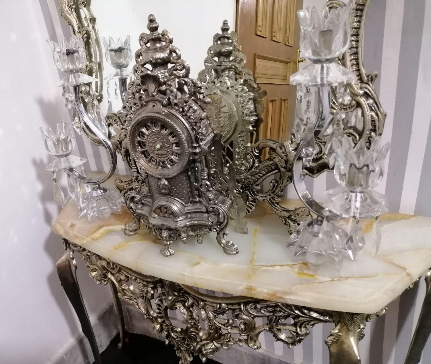 آینه و شمعدان|آینه|مشکیندشت, |دیوار