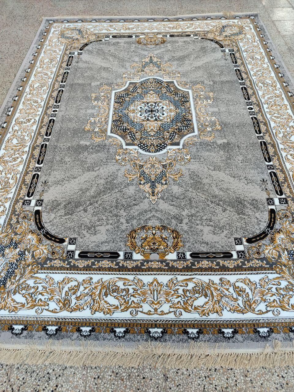 فرش نقشه ویترین ۱۲ - ۹ - ۶ نقره ای و دودی|فرش|کرمانشاه, |دیوار