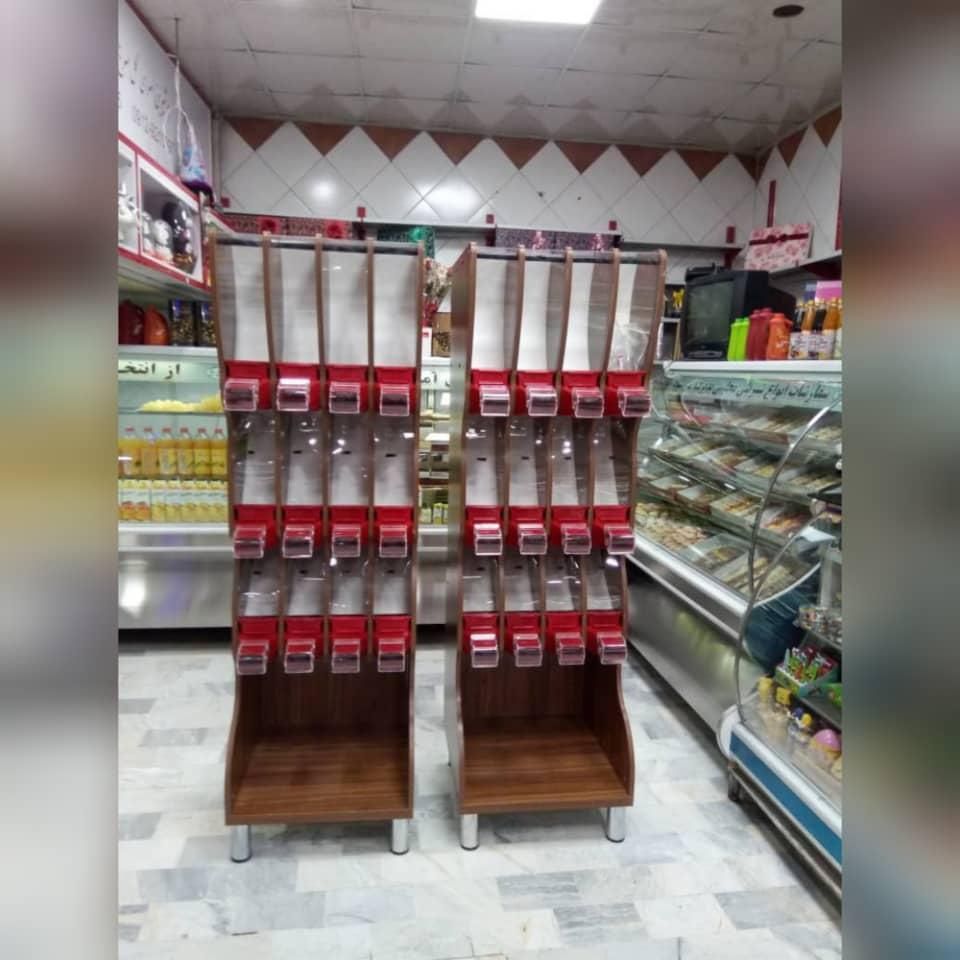 قفسه مکانیزه ۱۲ مخزنه ترک استند خشکبار|فروشگاه و مغازه|شیراز, پارک کوهستانی بوستان|دیوار