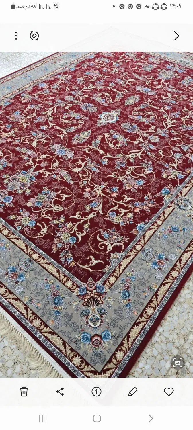 فرش کهکشان کاشان خریدقسطی۶م ۹م۱۲م۰۰۰|فرش|اصفهان, احمدآباد|دیوار