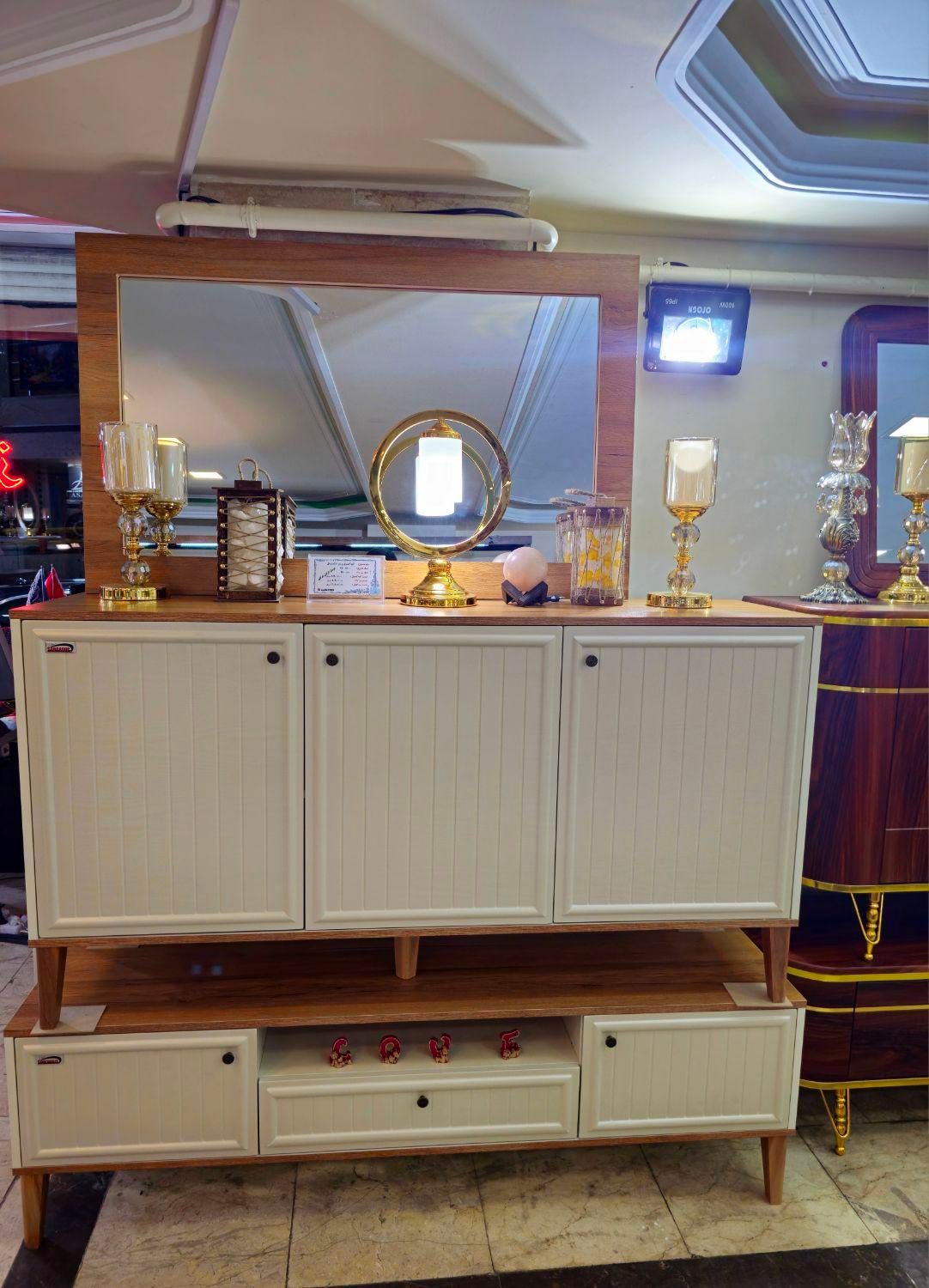 ست آینه کنسول و میز تلوزیون رانا شرایطی|بوفه، ویترین، کنسول|تبریز, |دیوار