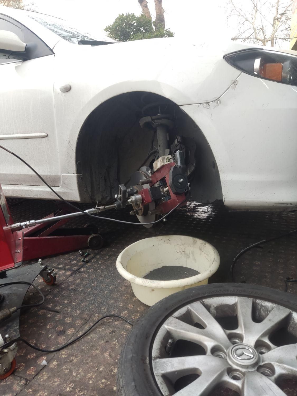 تابگیری وتراش دیسک چرخ درجا|خدمات موتور و ماشین|تهران, تهرانپارس شرقی|دیوار