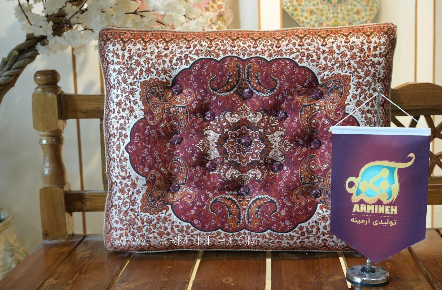 ترمه ۱۳ دکمه سایز ۶۰×۷۰ اعیانی آرمینه|پشتی|تهران, شکوفه|دیوار